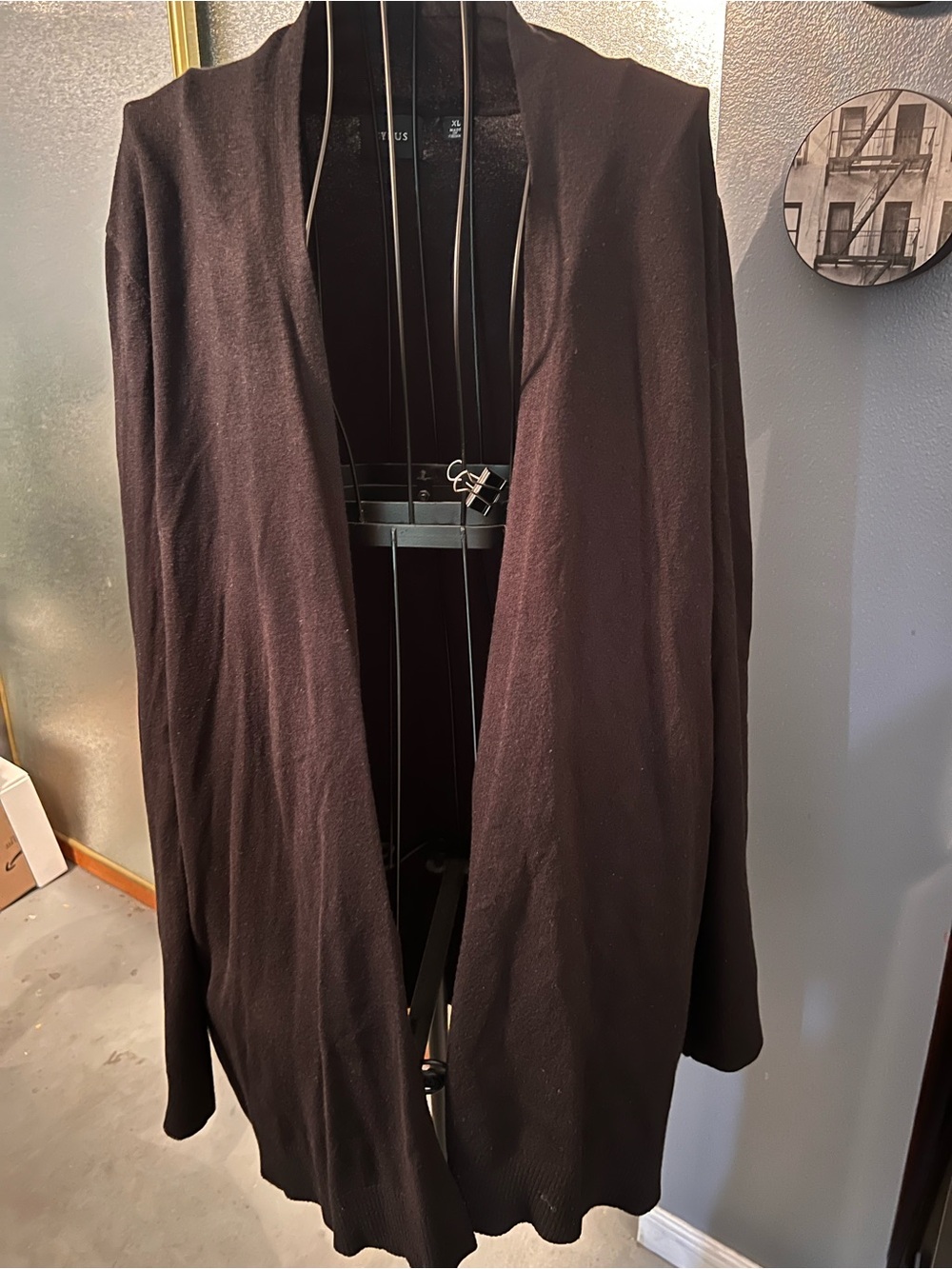 Women’s Cyrus Black Open Front Cardigan
